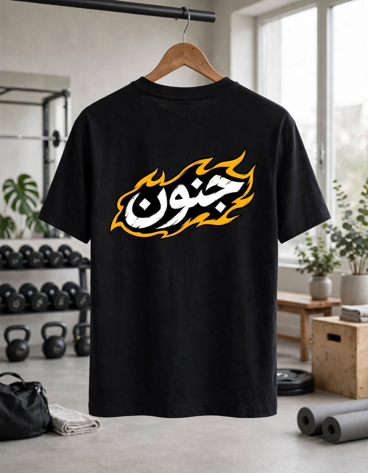 JUNOON - جنون | Bigger Stronger Junoon Oversized Gym T-Shirt