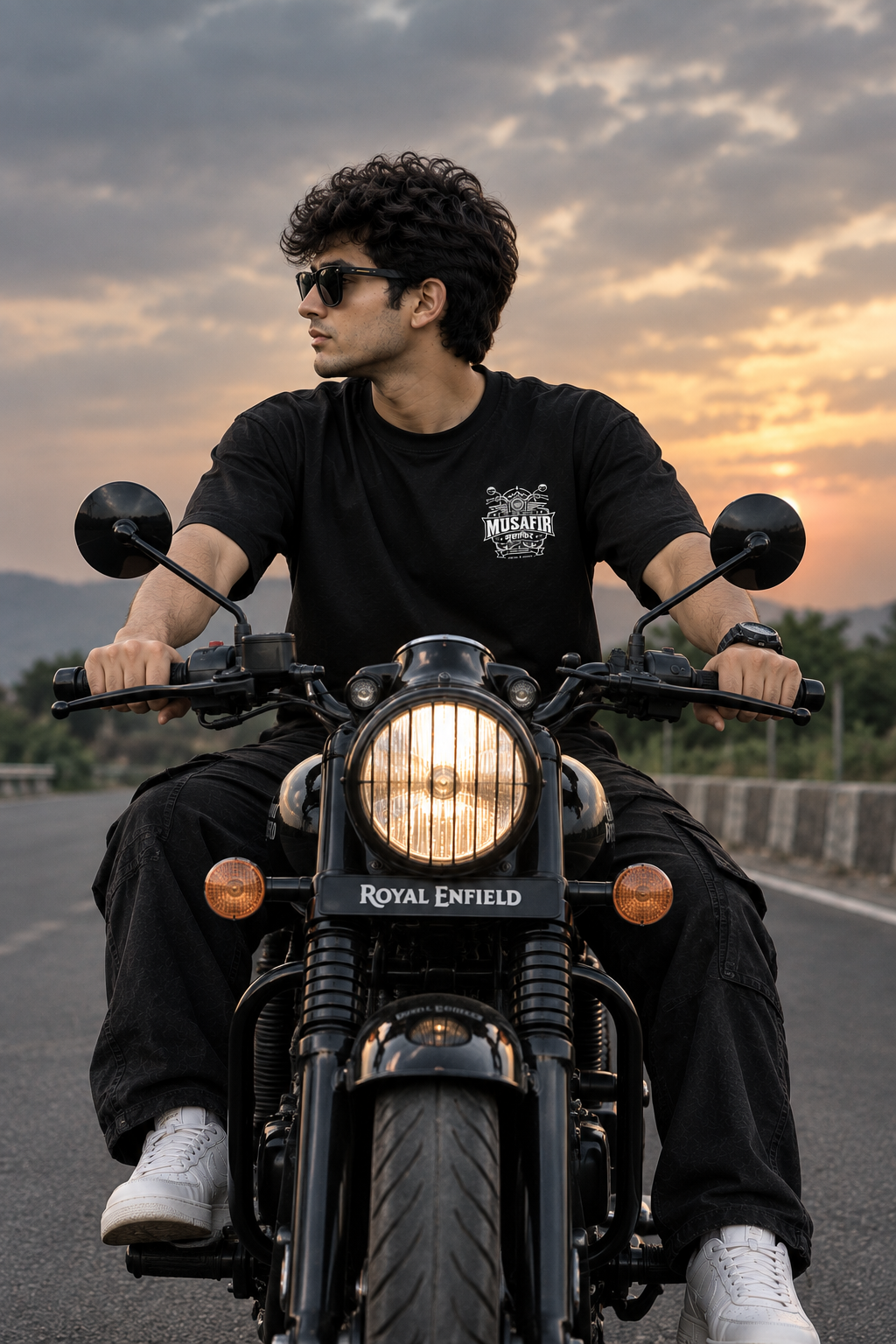 MUSAFIR - Ride Roam Repeat Oversized T-Shirt | Premium Biker Streetwear